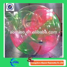 tpu or pvc material different color rolling water ball inflatable bubble ball for water